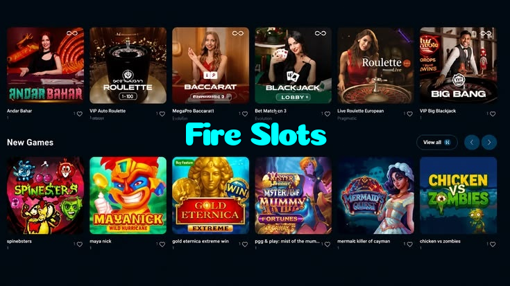available types of Fire Slots bet including pre-match live express and system bets