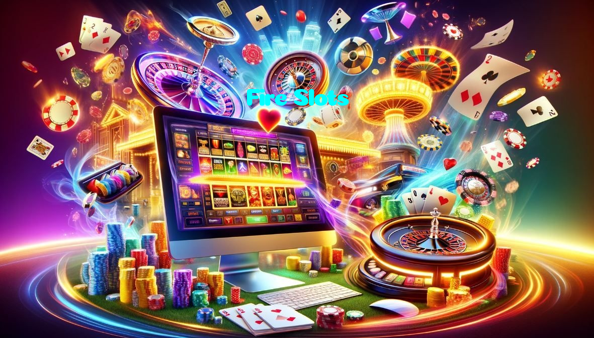 Fire Slots casino presented on mobile device in Pakistan with slots and live games